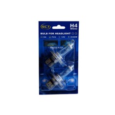 SET 2 BECURI FAR H4 12V 60/55W P43t WHITE SCT