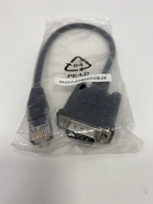 Cablu interfata serial DB9 tata (9 pin) RS232 la RJ45 8p8c tata (17) foto
