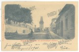 380 - MEDIAS, Sibiu, The man with the wheelbarrow, Litho, Romania - old postcard - used - 1900, Circulata, Printata