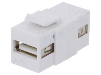 Adaptor Soclu USB A Mamă Dublu Keystone USB 2.0 foto