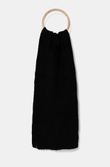 Bomboogie fular femei, culoarea negru, neted, WW8287TZNA3