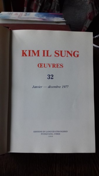 OEUVRES 32 - KIM IL SUNG