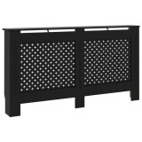 Masca pentru calorifer, negru, 152 x 19 x 81,5 cm, MDF
