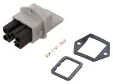 Conector Dreptunghiular ST Soclu Mamă 5 Pin Argintat IP54