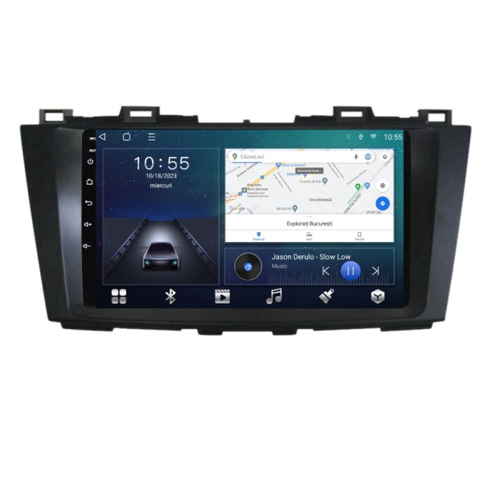 Navigatie dedicata cu Android Mazda 5 2010 - 2017, 2GB RAM, Radio GPS Dual
