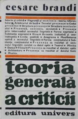 TEORIA GENERALA A CRITICII-CESARE BRANDI-206294 foto