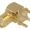 Conector SMA Mamă 90&deg; THT PCB Aurit