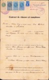 A823 Contract v&acirc;nzare-cumpărare, 1930, Fratelia, Chișoda, județul Timiș