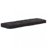 Cumpara ieftin Pernă podea canapea din paleți, negru, 120 x 40 x 7 cm, bumbac