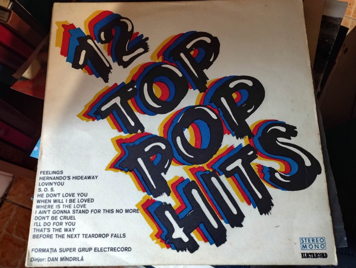 AMS - 12 TOP POP HITS (DISC VINIL, LP)