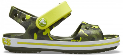 Sandale Crocs Crocband Seasonal Graphic Sandal Galben - Citrus foto