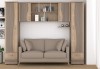 Set Dormitor Tineret Lory I Sonoma + Trufe, 2 Dulapuri, 4 Sertare, PAL Laminat, 247x51x200 cm