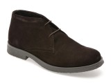 Ghete GEOX maro, U0458A, din piele intoarsa