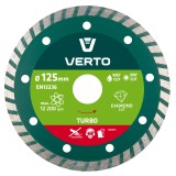 Disc diamantat turbo 125 mm pentru BCA, beton si zidarie Verto