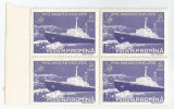 |Romania, LP 483/1959, Primul spargator de gheta atomic, bloc de 4, MNH, Nestampilat