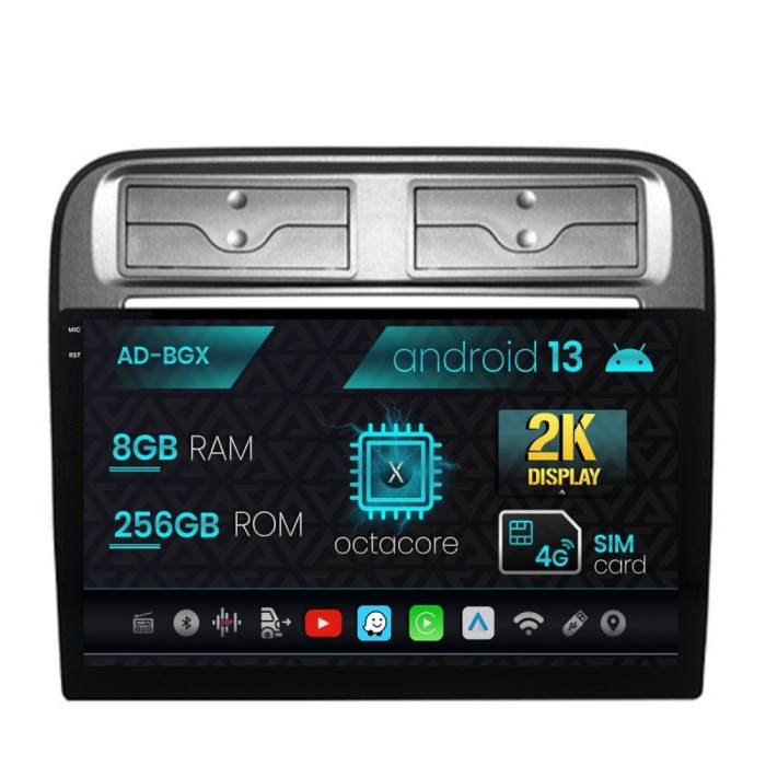 Navigatie Fiat Punto Linea (2007-2014), Android 13, X-Octacore 8GB RAM + 256GB ROM, 9.5 Inch - AD-BGX9008+AD-BGRKIT157