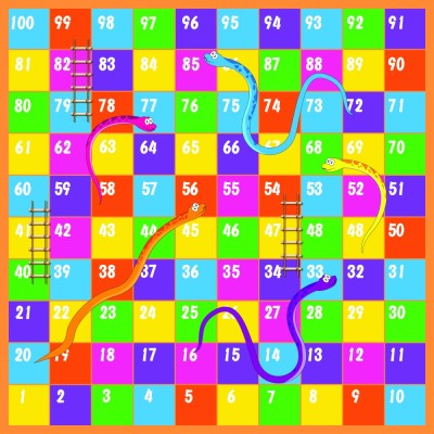 Autocolant de Podea - Joc cu numere foto