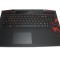 Tastatura HP Neagra Lenovo IdeaPad Y700 Touch 15ISK cu Palmrest si TouchPad negru iluminata backlit
