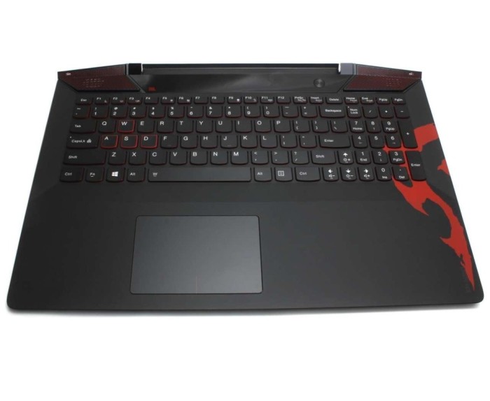 Tastatura HP Neagra Lenovo 5CB0M38019 cu Palmrest si TouchPad negru iluminata backlit