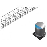 Condensator Hibrid SMD 100uF 50VDC &plusmn;20% Temperatura -55&divide;150&deg;C &Oslash;10x10mm