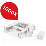 Mufa RJ45 CAT6 Rovision, 1000 bucati, Conector Cablu Ethernet, SafetyGuard Surveillance