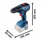Bosch GSR 18V-50 Masina de gaurit si insurubat cu acumulator + 2 x Acumulatori GBA 18V 5.0Ah + Incarcator GAL 1880 CV + L-Boxx - 4059952505091