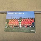 Carte postala echipa Dinamo Bucuresti, 1988