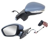 Oglinda exterioara Citroen C3, 11.2016-, Stanga, reglare electrica; grunduit; incalzita; geam convex; cromat; 7 pini; cu semnalizare