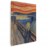 Tablou pictura Strigatul de Edvard Munch 1996 Tablou canvas pe panza CU RAMA 60x90 cm