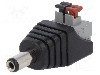 Conector alimentare DC, {{Tensiune nominala}}, {{Numarul de pini}} pini, seria {{Seria producatorului}}, 5,5/2,1mm. GOOBAY - 76748