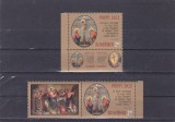 ROMANIA 2022 - SFINTELE PASTI, 2 VALORI CU VINIETA SI TABS, MNH - LP 2361