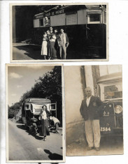 3 poze autobuz circ Romania Tour de Monde George Ionescu Garabet Artin Cuiumgian foto