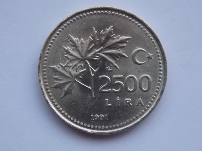 2500 LIRA 1991 TURCIA