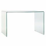 Birou DKD Home Decor 125 x 70 x 74 cm Geam Transparent