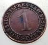 B.261 GERMANIA WEIMAR 1 REICHSPFENNIG 1935 D, Europa, Bronz