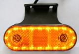 Lampa gabarit galbena, contur iluminat, 23 LED-uri, cu suport