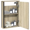 VidaXL Dulap baie cu oglindă stejar sonoma 42x12x60 cm lemn compozit 842432