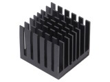 Radiator Extrudat cu Aripioare BGA Negru 29x29mm