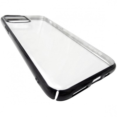 Husa tip capac spate Devia Glimmer plastic transparent cu margini negre pentru Apple iPhone 11 Pro foto