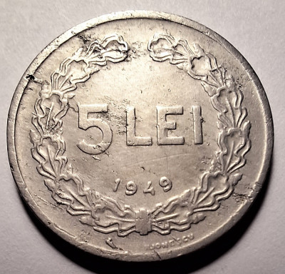Moneda 5 lei 1949 (#3) foto