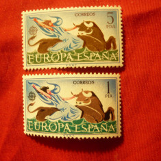 Serie Spania 1966 - Europa CEPT - Europa si Zeus , 2 val.
