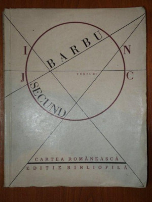 JOC SECUND,EDITIE BIBLIOFIL , EDITIE BIBLIOFILA INGRIJITA DE ROMULUS VULPESCU ION BARBU foto