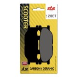 SBS - Plăcuțe de fr&acirc;nă 128CT pentru scuter (Carbon/Ceramic)