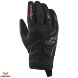 Manusi femei pentru scuter - motocicleta Roadster vara Ixon model Hurricane 2 LS culoare: negru/fuchsia (roz) &ndash; degete tactile L (9/10)