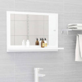 VidaXL Oglindă de baie, alb, 60 x 10,5 x 37 cm, PAL