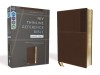 Niv, Thinline Reference Bible, Large Print, Leathersoft, Brown, Red Letter, Comfort Print