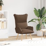 vidaXL Fotoliu de relaxare, maro, textil
