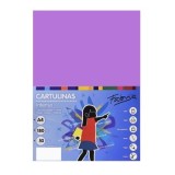 Carton colorat A4 Fabrisa 15467, 180g/mp, violet intens, top 50 coli
