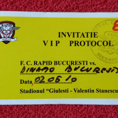 Invitatie meci fotbal RAPID BUCURESTI - DINAMO BUCURESTI (02.05.2010)