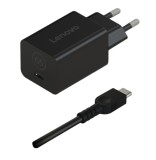 Incarcator Laptop Lenovo 40AWGN65EU, 65W, Type-C, GaN Nano, Negru, EU
